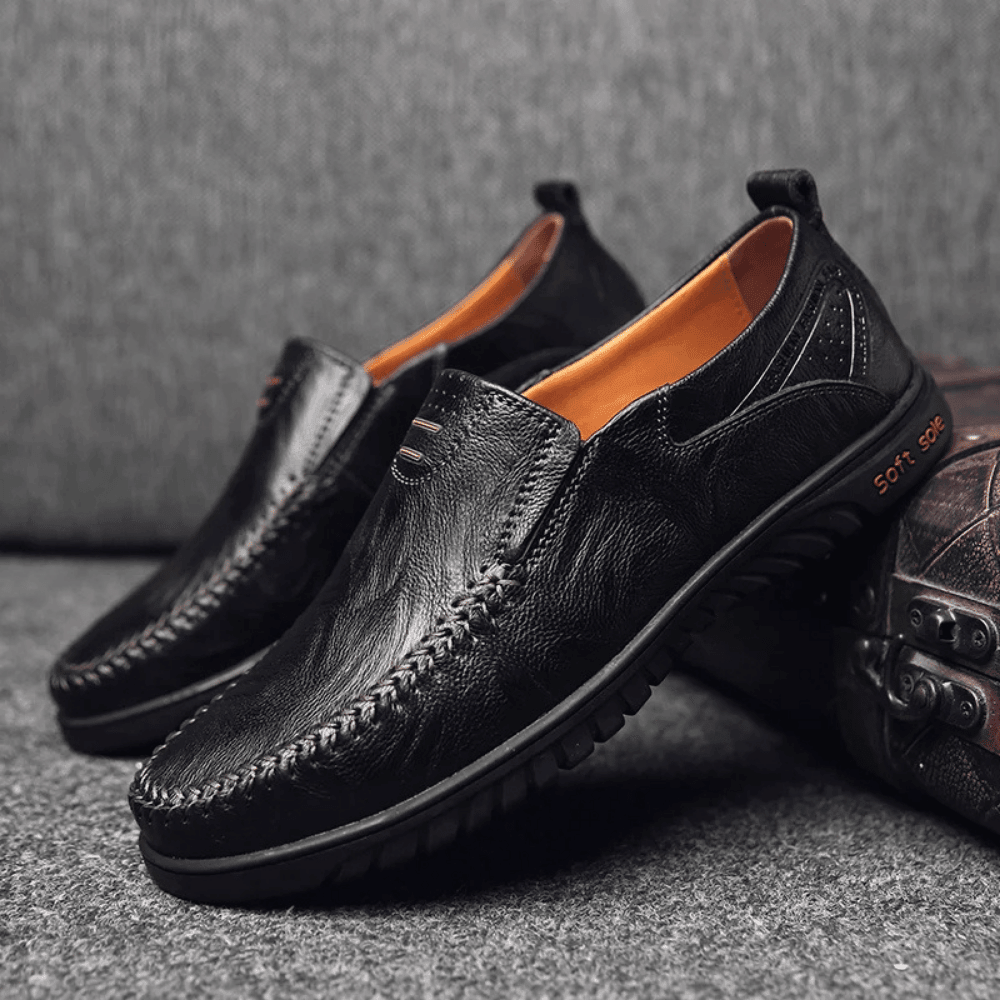 Men's Leather Moccasin Pisa Verno