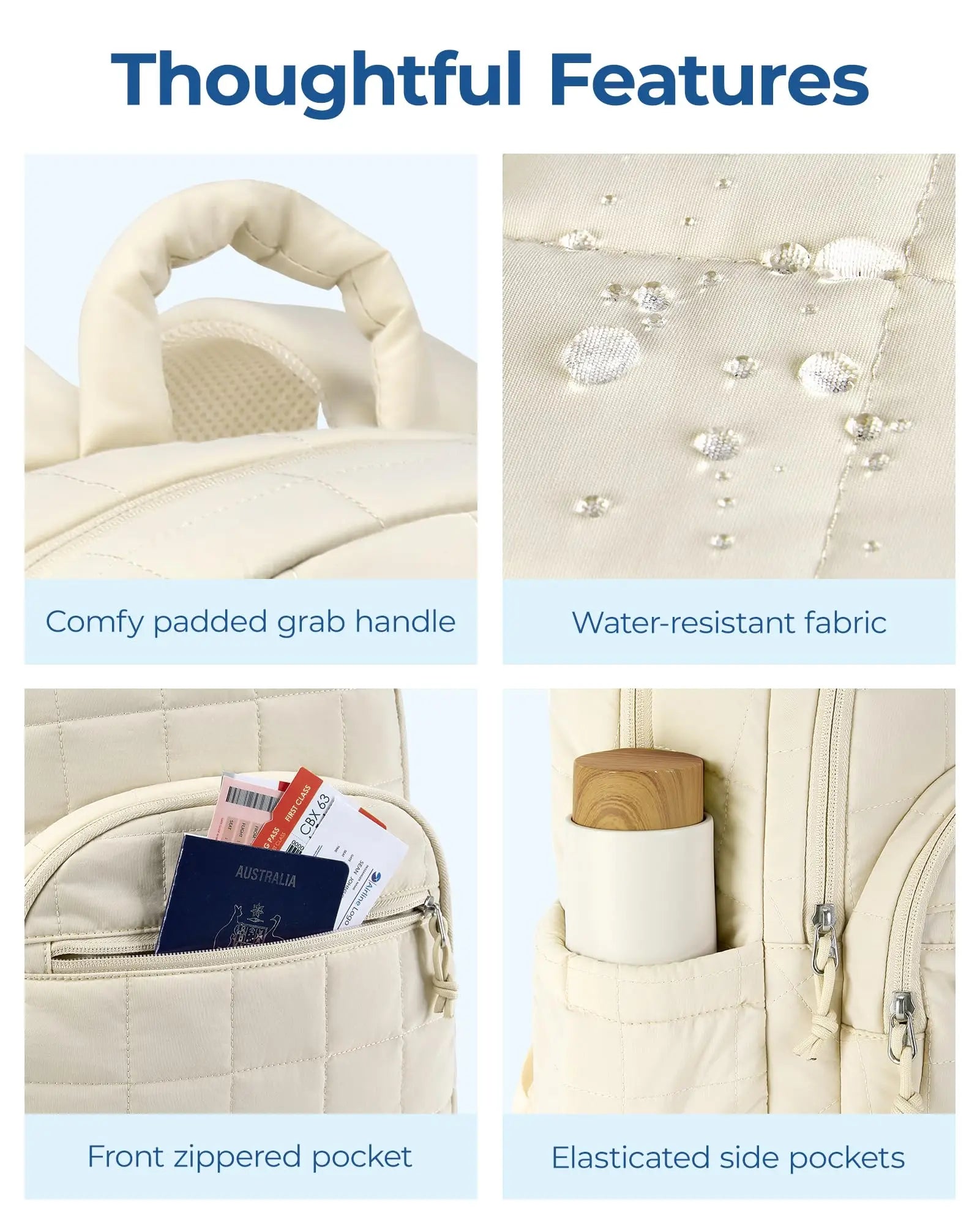 SmartLuxe Carry – Women’s Waterproof Backpack