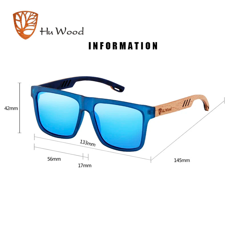 HU WOOD StreetVision – UV400 Polarized Shades