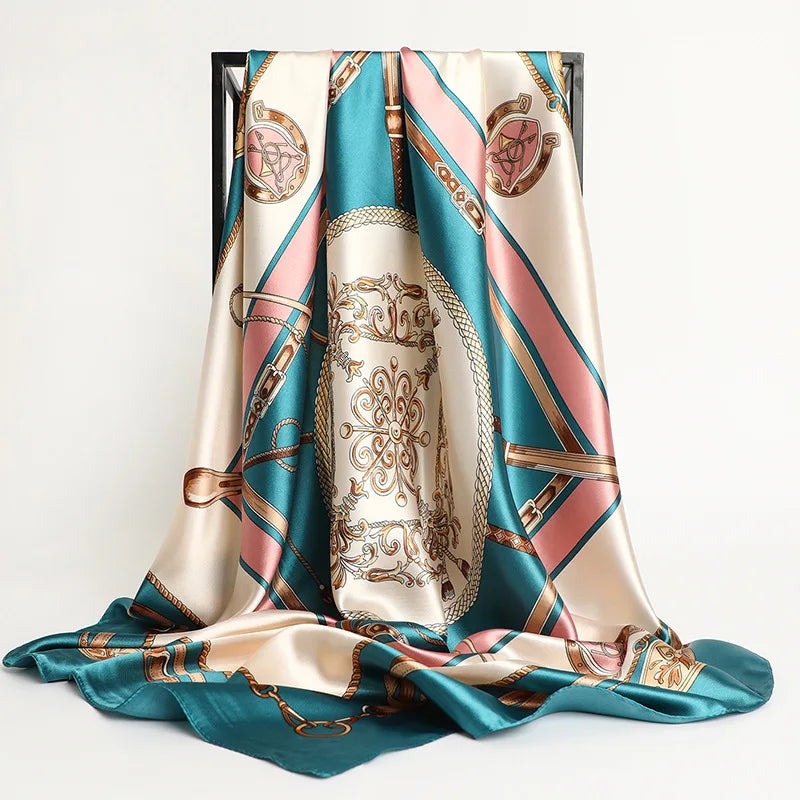 Aura Luxe – The Luxury Print Silk Scarf