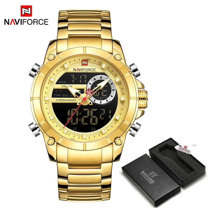 NAVIFORCE 9163 Steel Command – Military Sport Watch
