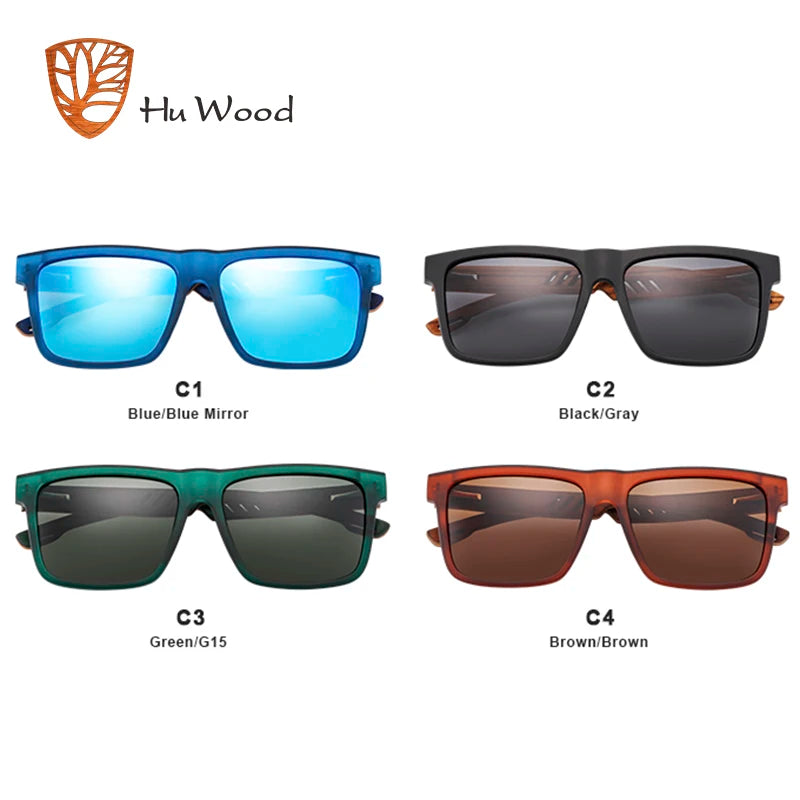 HU WOOD StreetVision – UV400 Polarized Shades