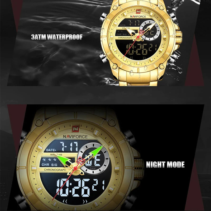 NAVIFORCE 9163 Steel Command – Military Sport Watch