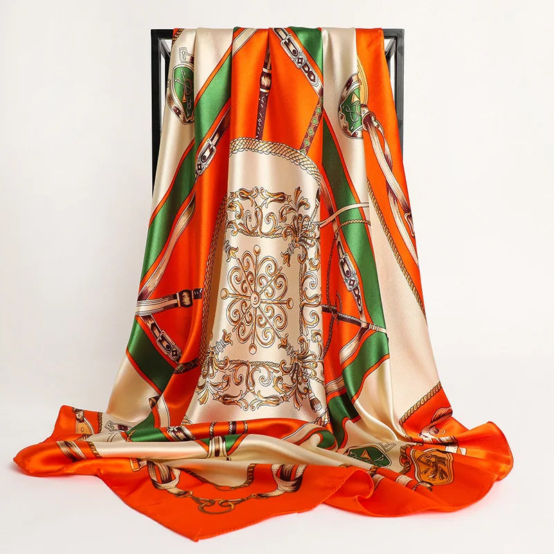 Aura Luxe – The Luxury Print Silk Scarf