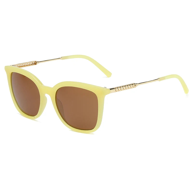 The Meridian – Vintage Square Sunglasses with Alloy Frame