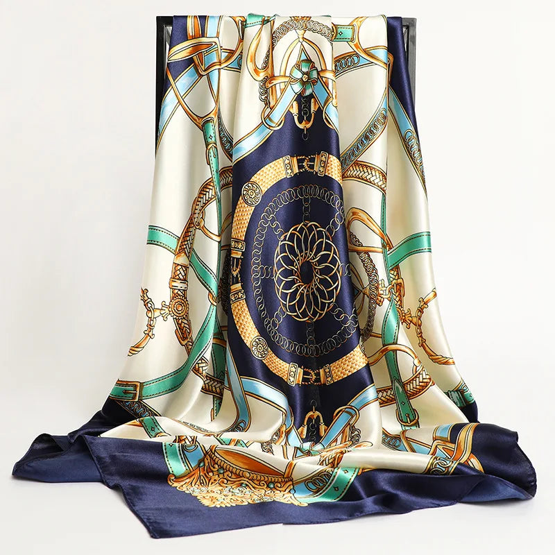 Aura Luxe – The Luxury Print Silk Scarf