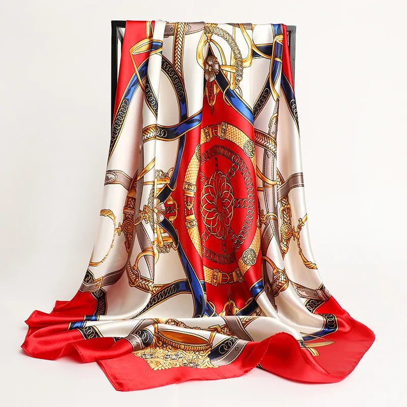 Aura Luxe – The Luxury Print Silk Scarf