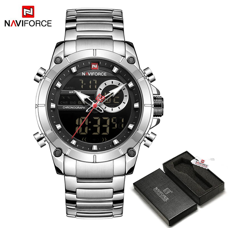 NAVIFORCE 9163 Steel Command – Military Sport Watch