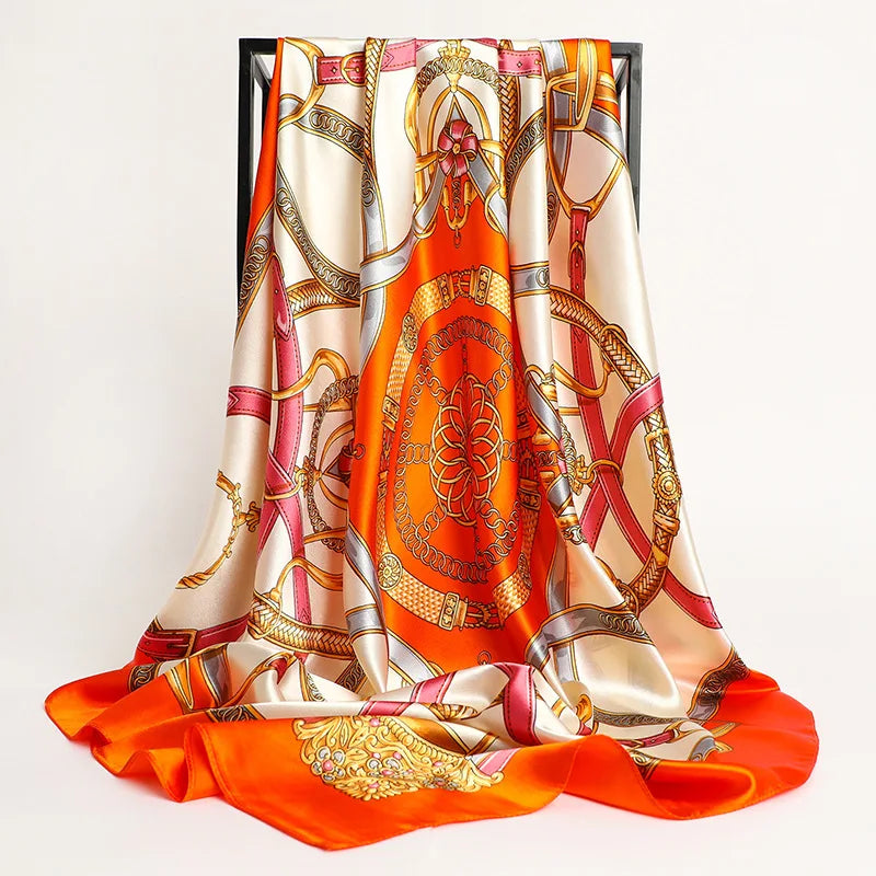 Aura Luxe – The Luxury Print Silk Scarf