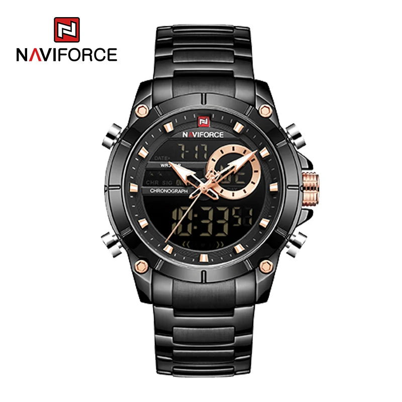 NAVIFORCE 9163 Steel Command – Military Sport Watch