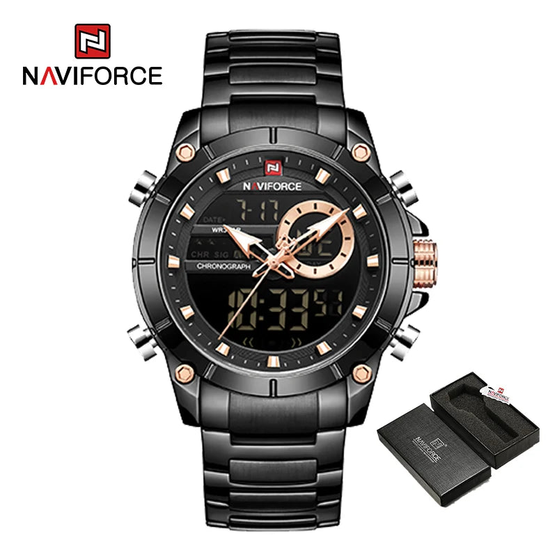 NAVIFORCE 9163 Steel Command – Military Sport Watch