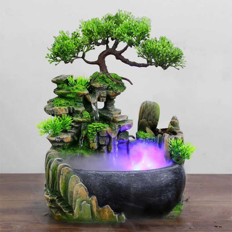 AuraMist LED Desktop Fountain