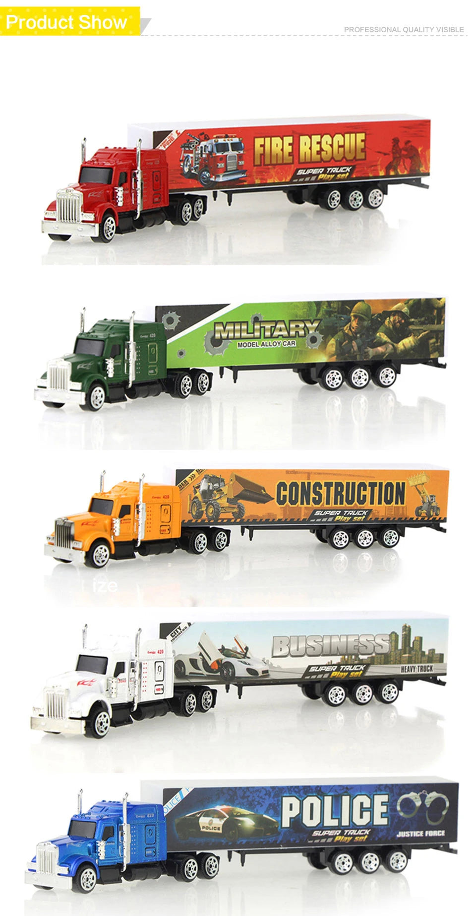 Mini Alloy Container Truck – Diecast Toy Vehicle
