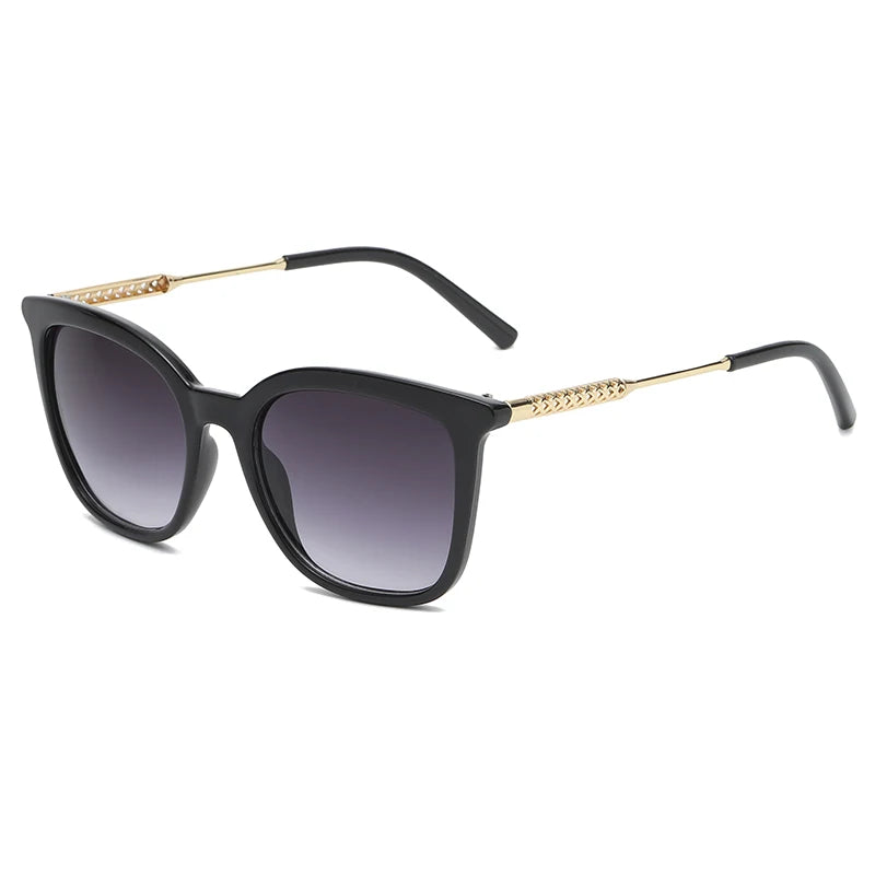 The Meridian – Vintage Square Sunglasses with Alloy Frame