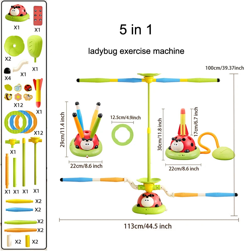 5-in-1 Ladybug Sports Game – Outdoor Activity Set for Kids