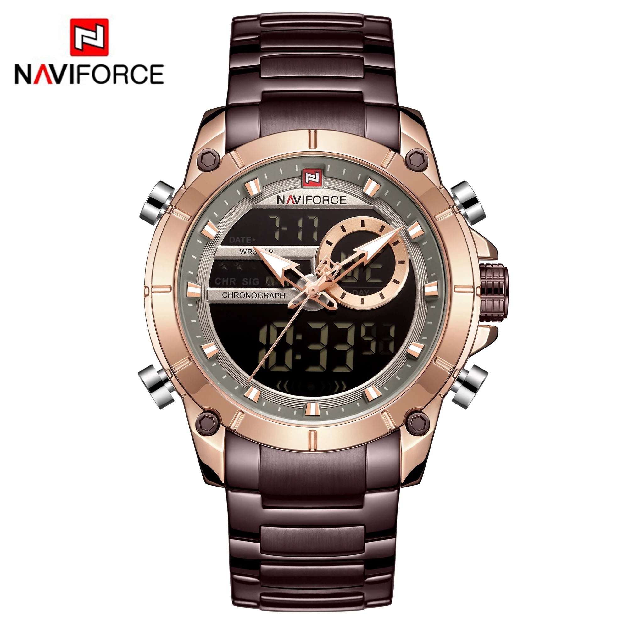 NAVIFORCE 9163 Steel Command – Military Sport Watch
