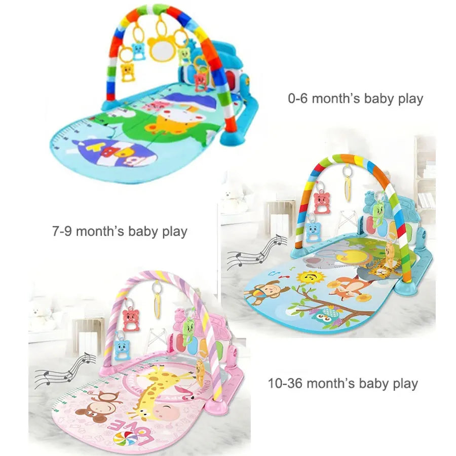 MelodyMagic Baby Gym with Musical Piano & Crawling Mat