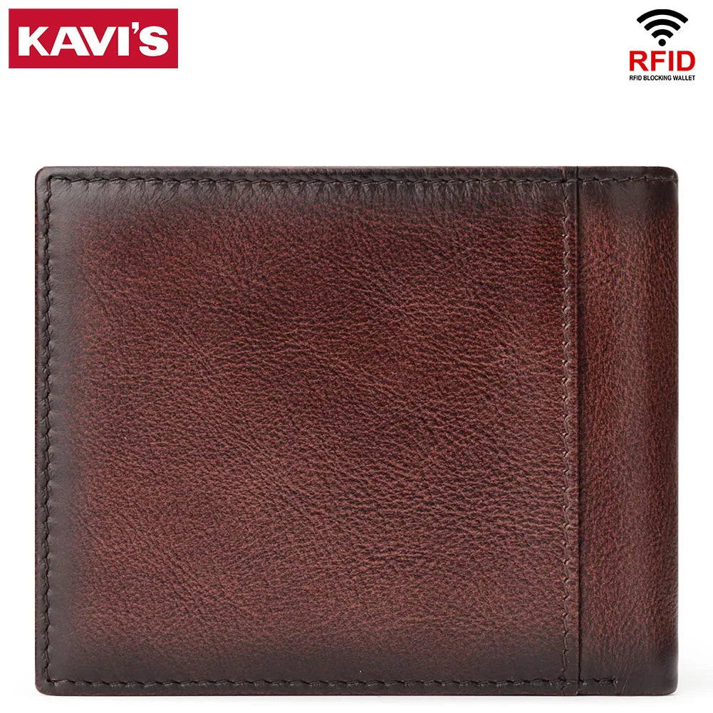 KAVIS Classic RFID Leather Wallet