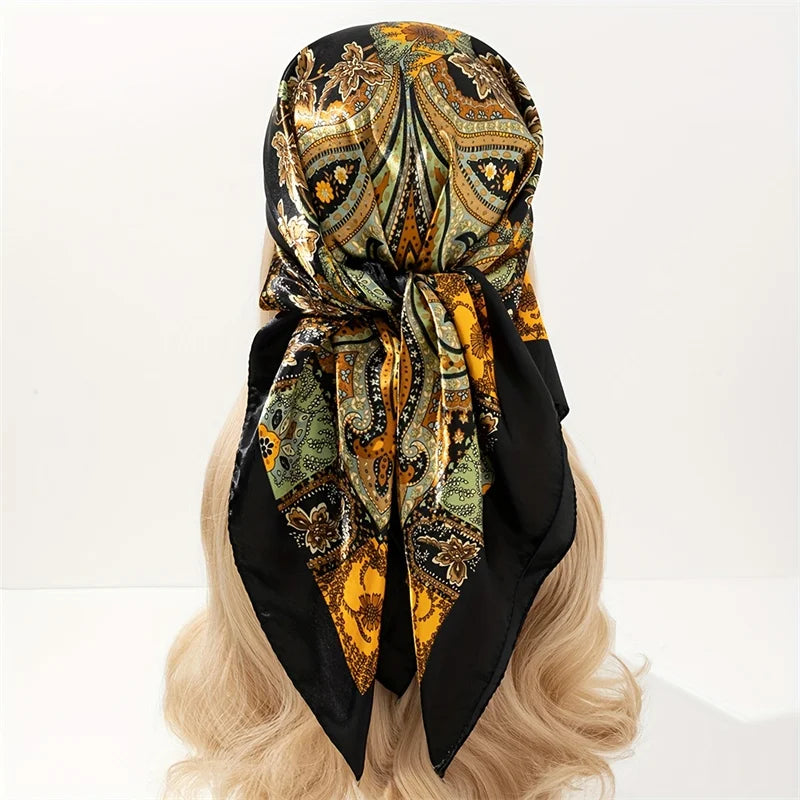 Aura Luxe – The Luxury Print Silk Scarf