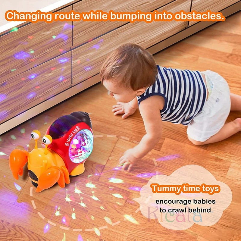 Crawling Crab Baby Toy – Light-Up Music & Dancing Fun