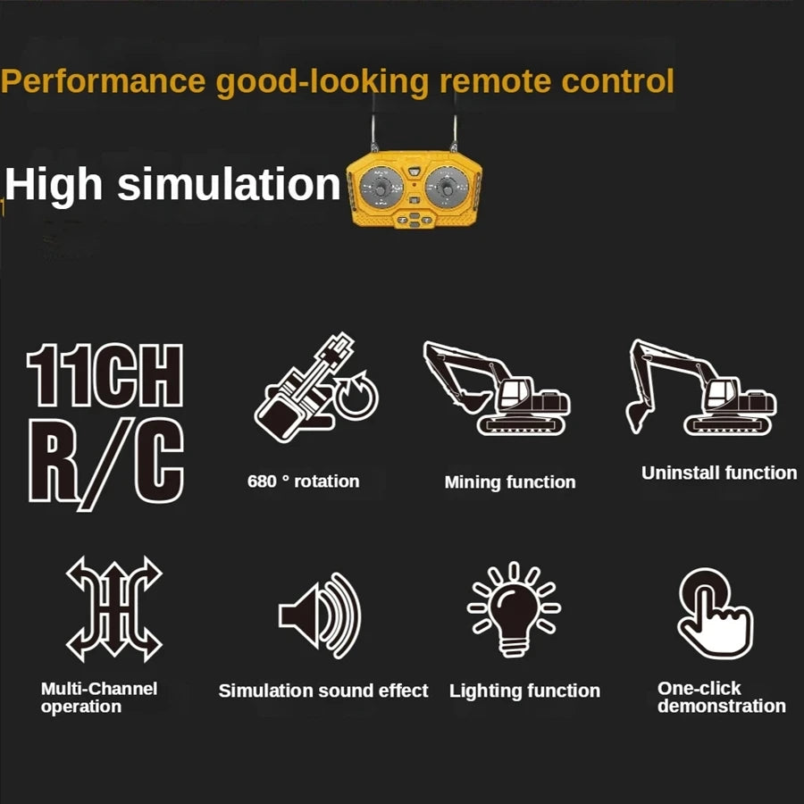 4WD RC Construction Vehicle – Remote Control Construction Toy