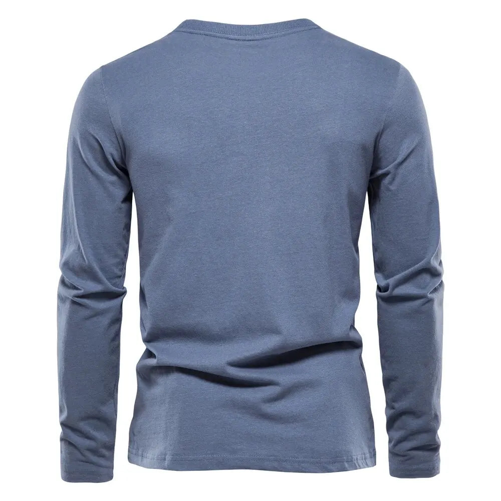 Classic Crew – The 100% Cotton Long Sleeve T-shirt