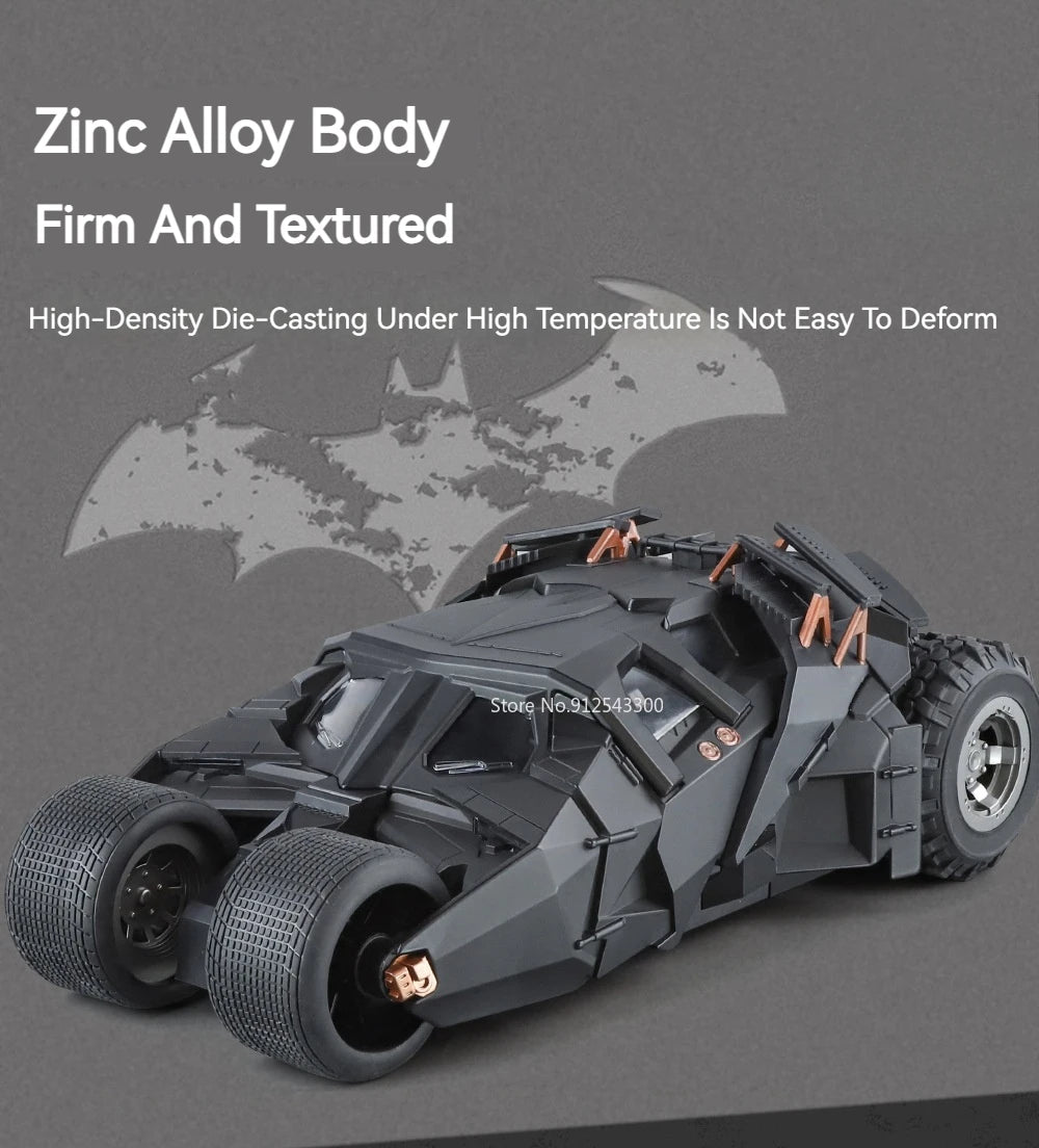 1:18 Dark Knight Batmobile – Premium Diecast Model with Lights & Sound