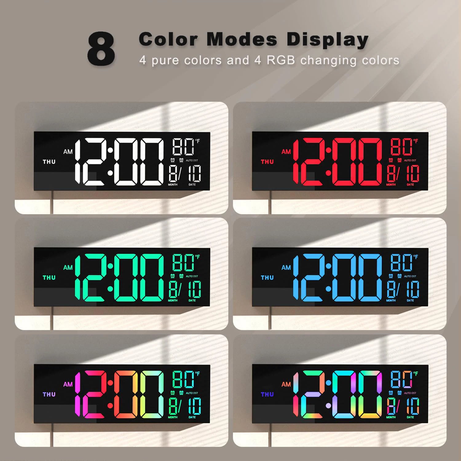 GlowMaster RGB Wall Clock