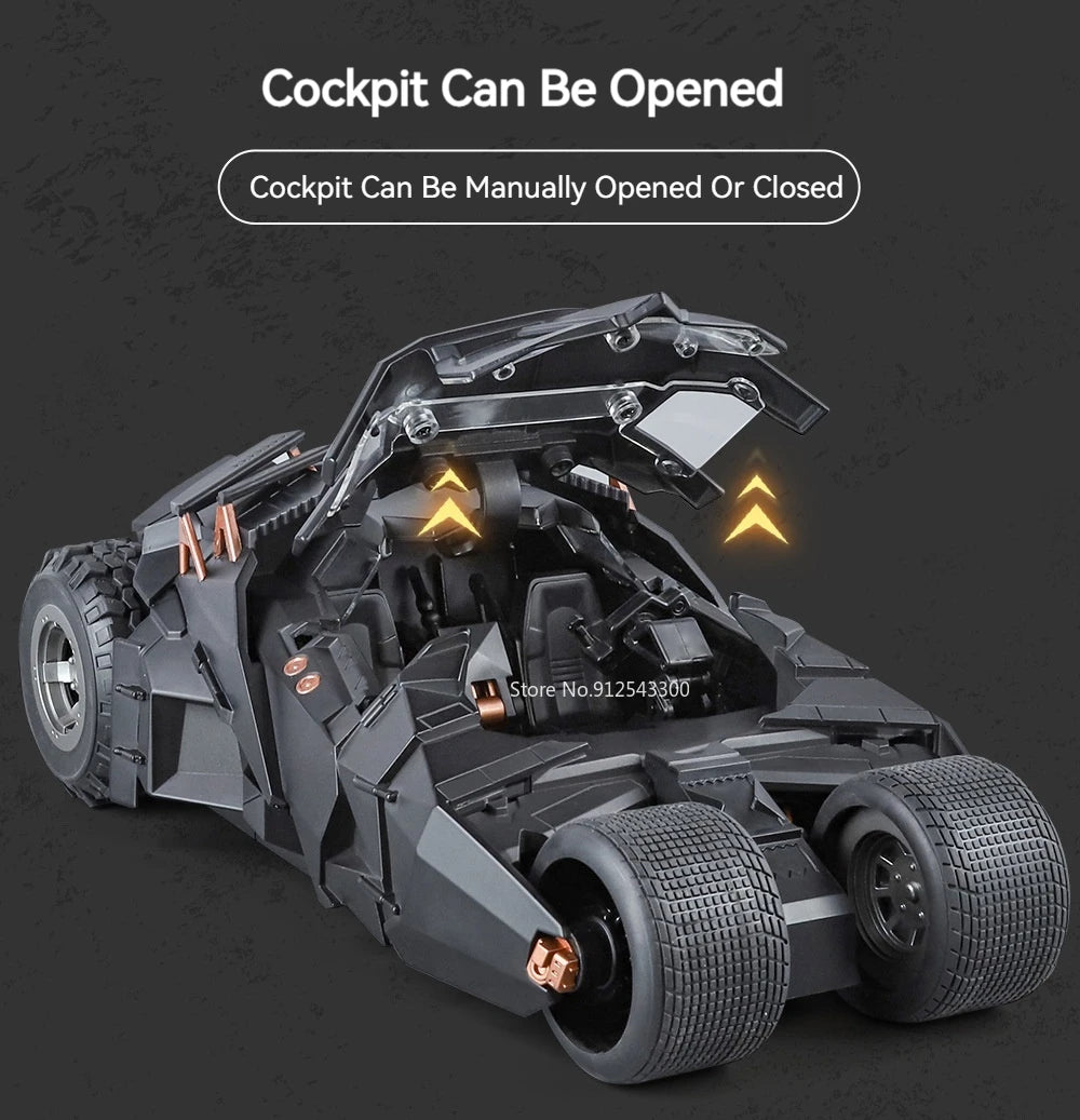 1:18 Dark Knight Batmobile – Premium Diecast Model with Lights & Sound