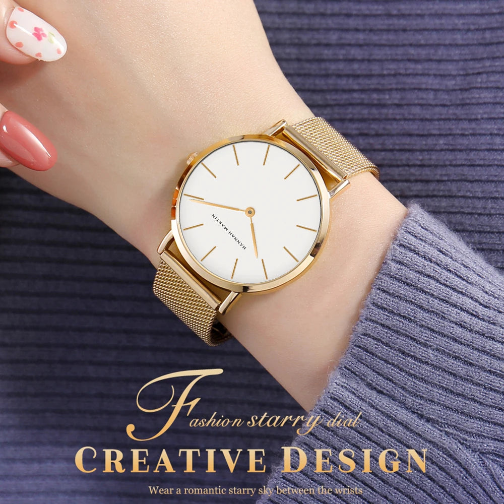 Kaito Elegance – Stainless Steel Mesh Women's Watch