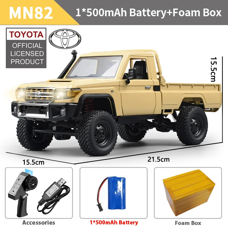 ZWN MN82 RC Pickup 1:12 – Retro 4WD Remote Control Truck with LEDs