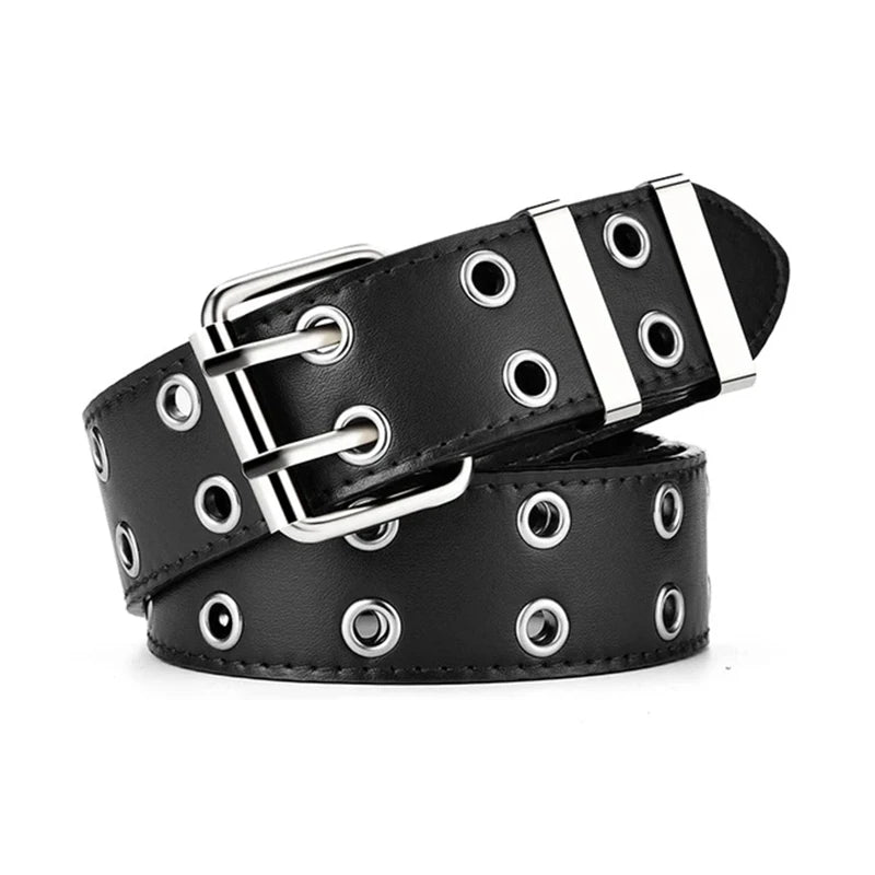 Aura Punk – The Y2K Double-Hole Belt for Men & Women