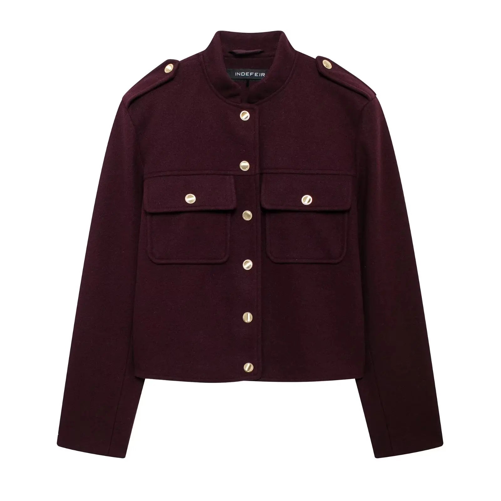 Aura Luxe Bomber – The Soft Tweed Woolen Jacket