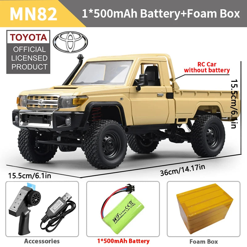 ZWN MN82 RC Pickup 1:12 – Retro 4WD Remote Control Truck with LEDs