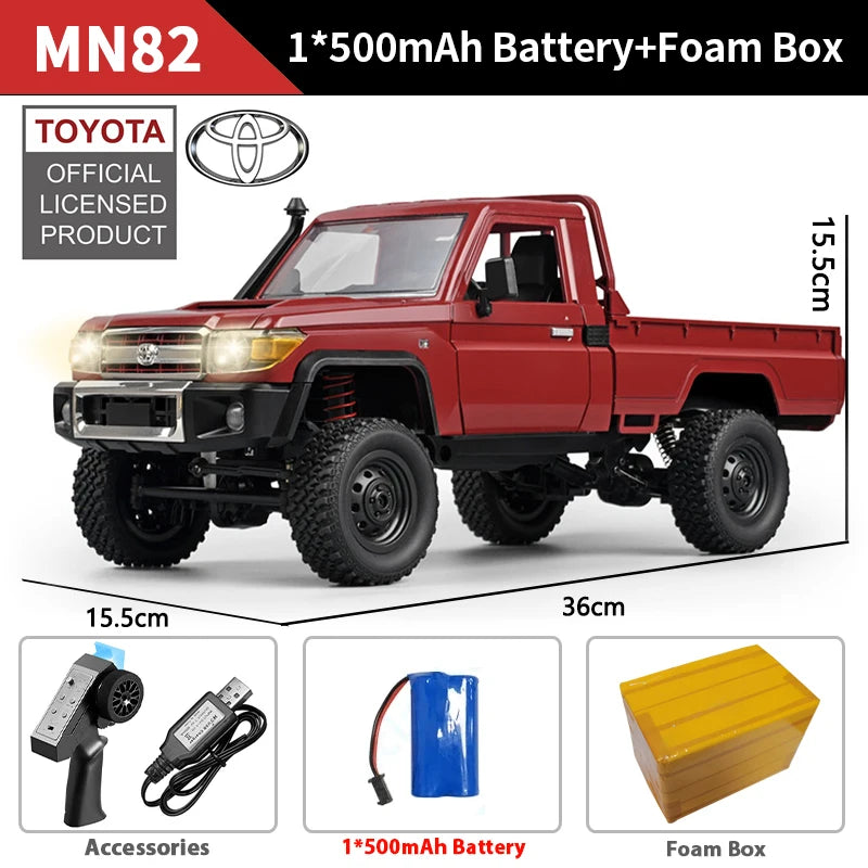 ZWN MN82 RC Pickup 1:12 – Retro 4WD Remote Control Truck with LEDs