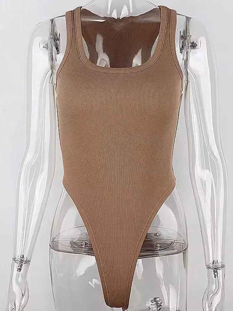 Aura Knit – The Off-Shoulder Halter Bodysuit
