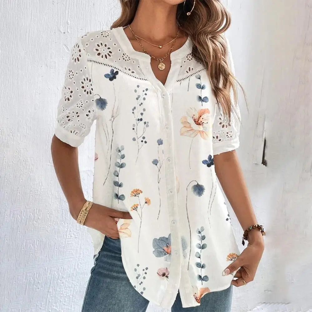 Lace Elegance – The Casual Lady Shirt