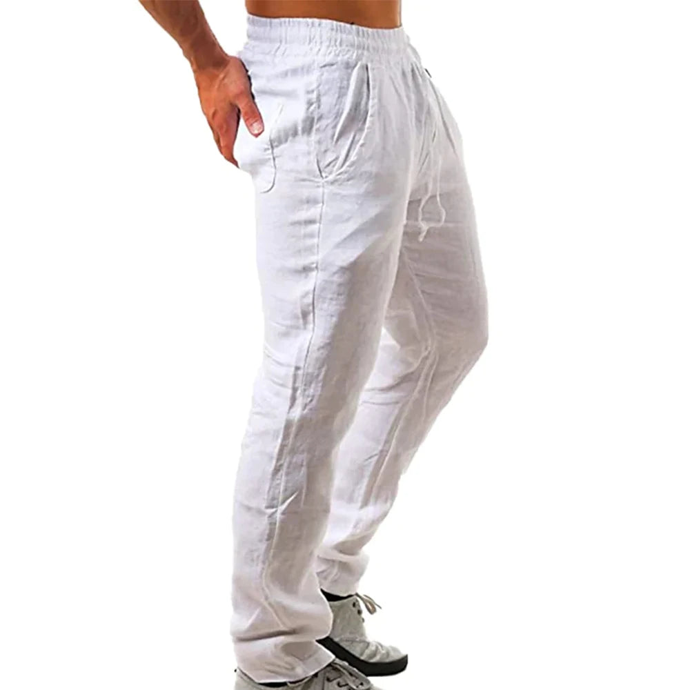 Linen Blend Trousers – The Breathable Casual Pants