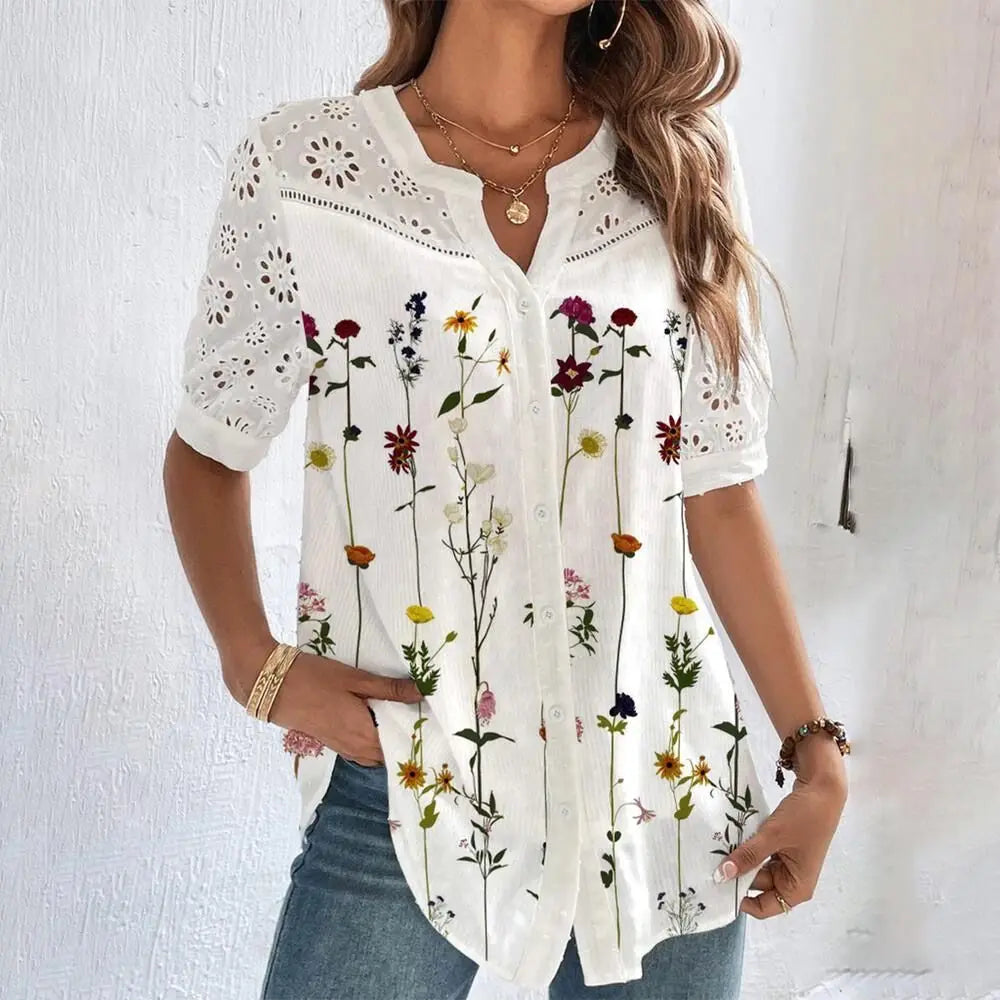 Lace Elegance – The Casual Lady Shirt