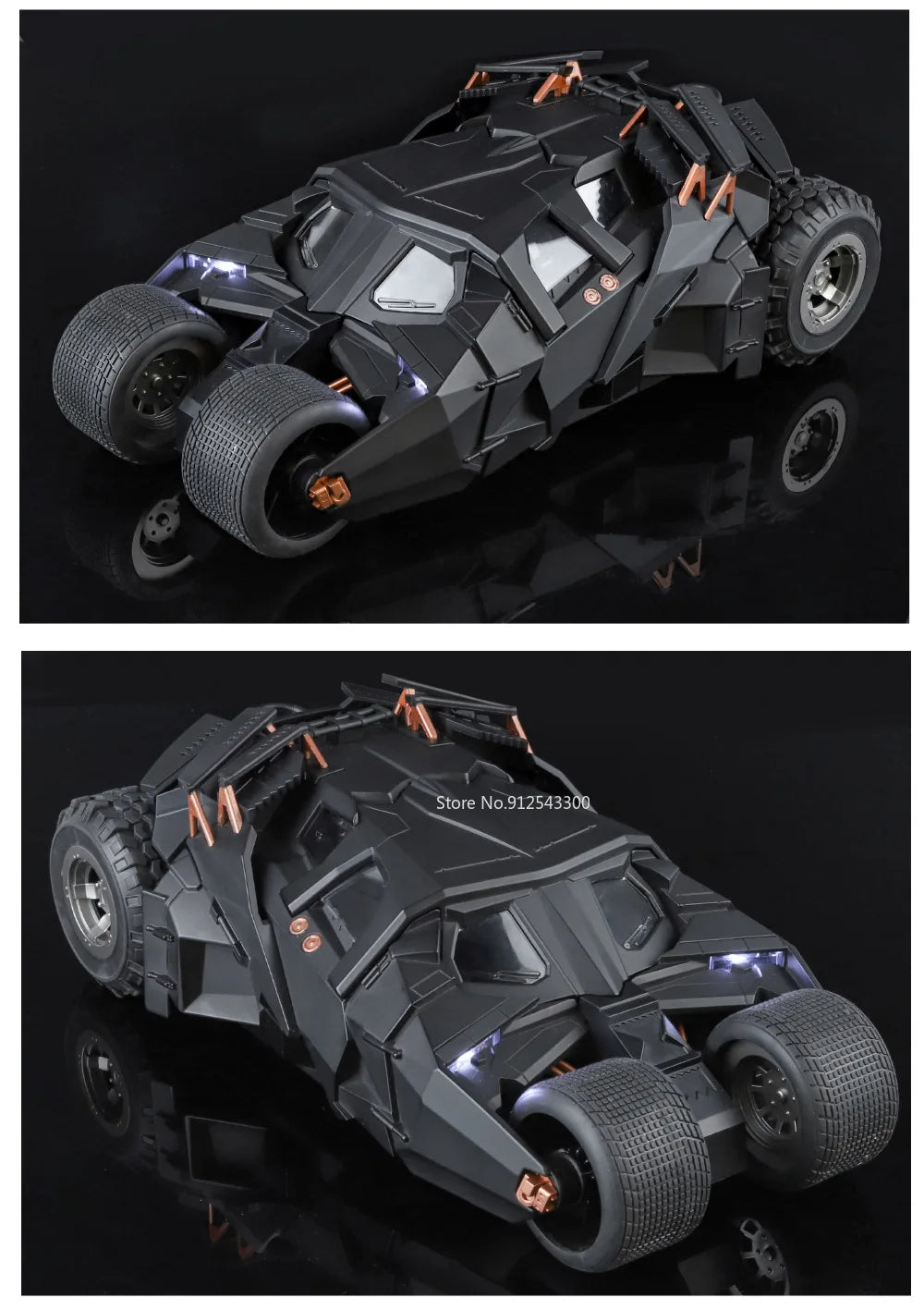 1:18 Dark Knight Batmobile – Premium Diecast Model with Lights & Sound