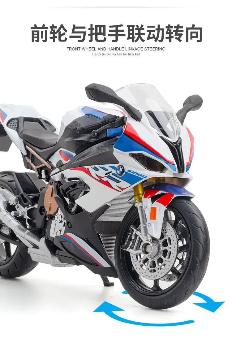 BMW S1000RR 1:12 Diecast Bike – Premium Alloy Motorcycle Model for Collectors & Kids