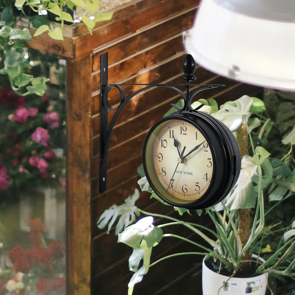 Vintage Timekeeper Double Clock