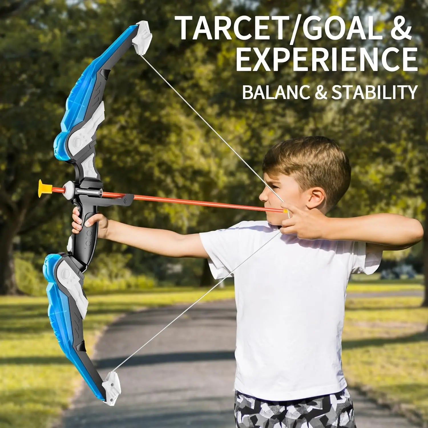 Light-Up Archery Set for Kids – Bow, Quiver & Target