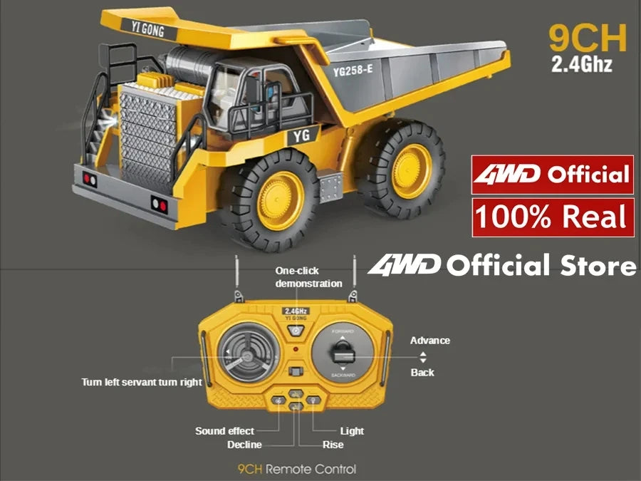 4WD RC Construction Vehicle – Remote Control Construction Toy