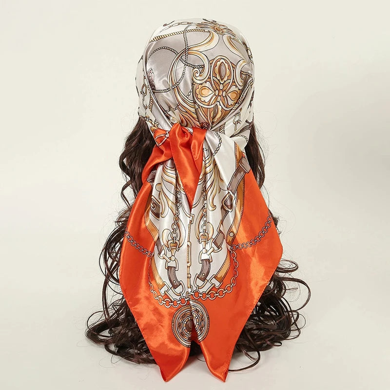 Aura Luxe – The Luxury Print Silk Scarf