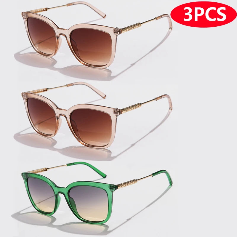 The Meridian – Vintage Square Sunglasses with Alloy Frame