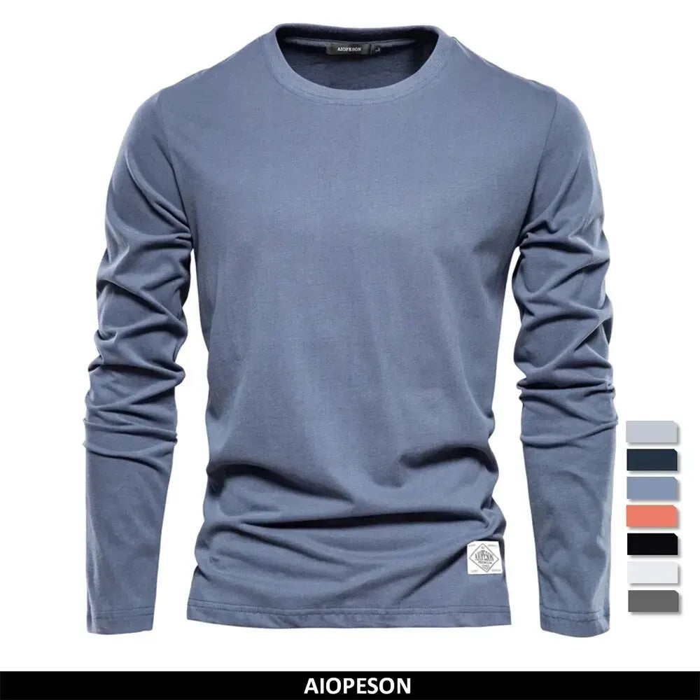 Classic Crew – The 100% Cotton Long Sleeve T-shirt