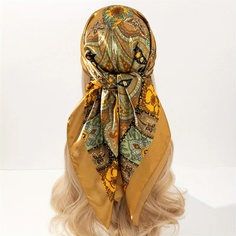Aura Luxe – The Luxury Print Silk Scarf