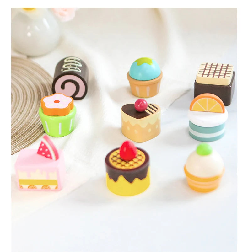 Wooden Pretend Kitchen Set for Toddlers