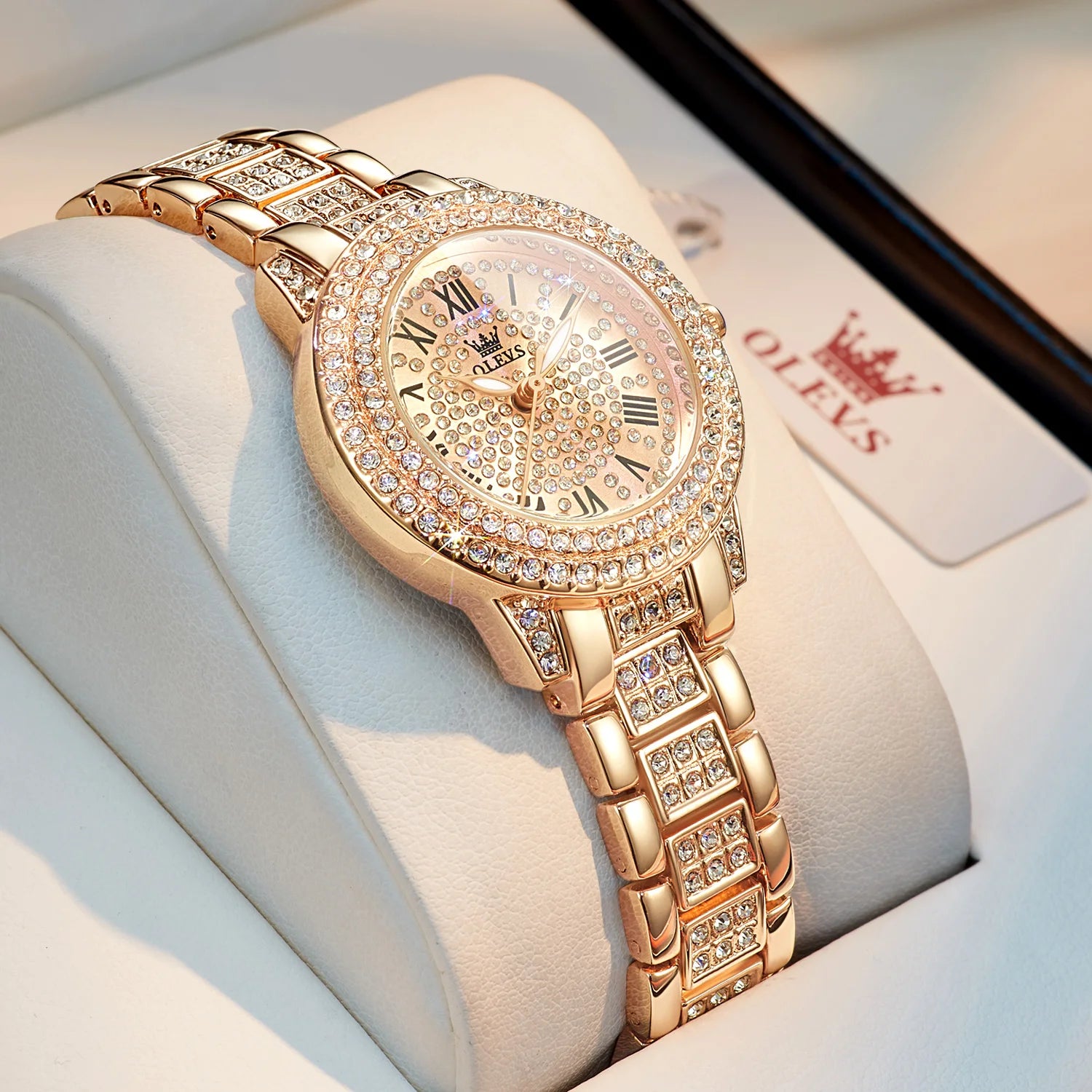 OLEVS Dazzle – The Luxury Diamond-Accented Women's Watch